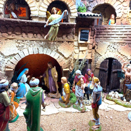 Presepe Borgo per statuine 8 e 10 cm