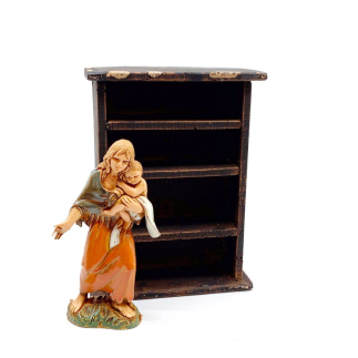 Credenza per presepe per statuine 10-13 cm