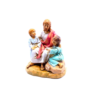 Cristo con bambini - Statue Fontanini cm 12