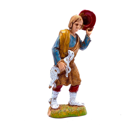 Pastore con agnello cm 10 - Statuine Landi Moranduzzo