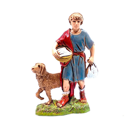 Ragazzo con cane cm 10 - Statuine Landi Moranduzzo