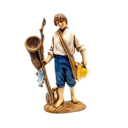 Pescatore cm.10 - Statuine Landi Moranduzzo