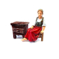 Comodino per statuine presepe 9-10 cm - 3,5x2,5x3,5 cm