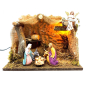 Capanna per presepe con luce 33 x 18 x 25 cm