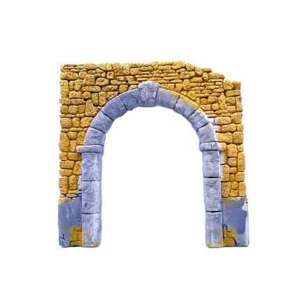 Muro con arco per presepe - 20 x 2 x 20 cm