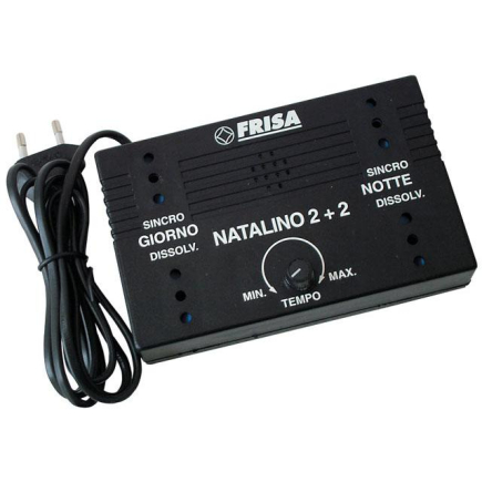 Natalino 2+2 FRISA - Centralina/Variatore 2 dissolvenze + 2 prese sincronizzate - regolabile