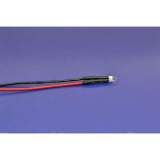 Led fuoco rosso FRISA 3 mm con filo - tremolio autonomo