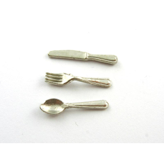 Set Posate - Forchetta, coltello, cucchiaio 2 cm