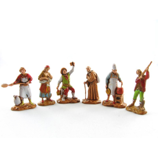 6 Personaggi assortiti cm 3,5 - Statuine Landi Moranduzzo