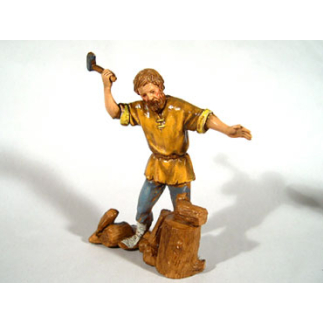 Mestieri 6 soggetti - Boscaiolo cm 10 - Statuine Landi Moranduzzo