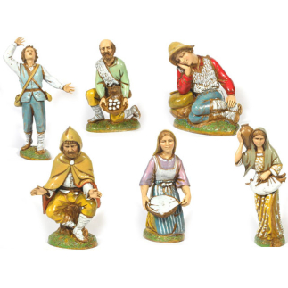 6 personaggi cm 12 - Statuine Landi Moranduzzo