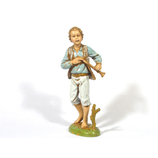 6 personaggi - Ragazzo con piffero cm 12 - Statuine Landi Moranduzzo