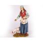 Donna con gallina cm 12 - Statuine Landi Moranduzzo