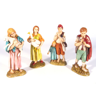 4 fanciulli cm 12 - Statuine Landi Moranduzzo