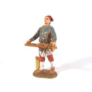 3 soggetti napoletani - venditore di frittelle cm 12 - Statuine Landi Moranduzzo