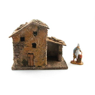 Casetta per presepe altezza 7/8 cm (per lontananze)