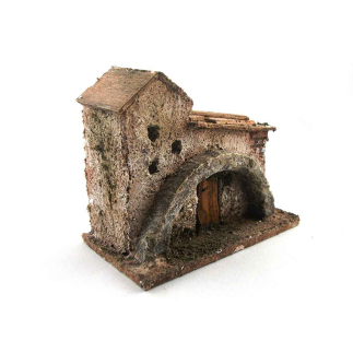 Casetta per presepe altezza 7/8 cm (per lontananze)