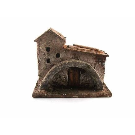 Casetta per presepe altezza 7/8 cm (per lontananze)