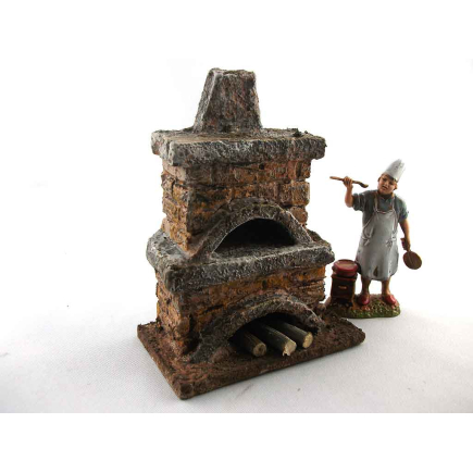 Forno tipo A per figure cm.5,5/6/6,5 per presepe