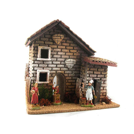 Casa L doppia per figure 6 cm