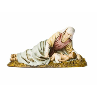 Madonna sdraiata con Bambino cm. 13 - Statuine Landi Moranduzzo