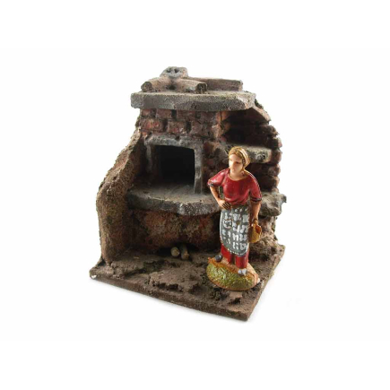 Forno tipo D per figure cm.5,5/6/6,5 per presepe