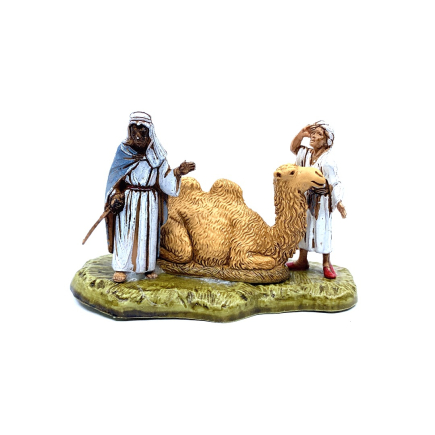 Gruppi 6 soggetti - seguito dei magi - cm 6 - Statuine Landi Moranduzzo