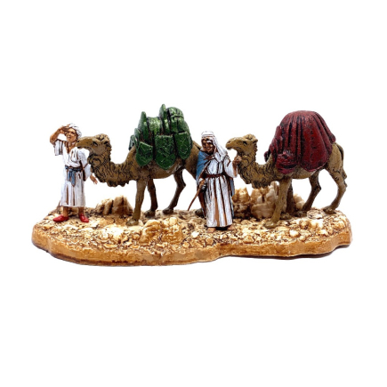 Scena del seguito dei Magi cm 6 - Statuine Landi Moranduzzo