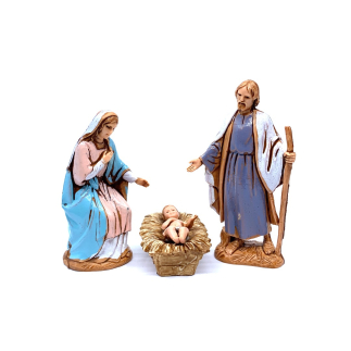 Natività palestinese 3 soggetti cm 6,5 - Statuine Landi Moranduzzo