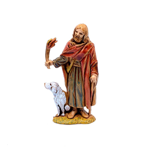 Vecchio con cane palestinese cm 6,5 - Statuine Landi Moranduzzo