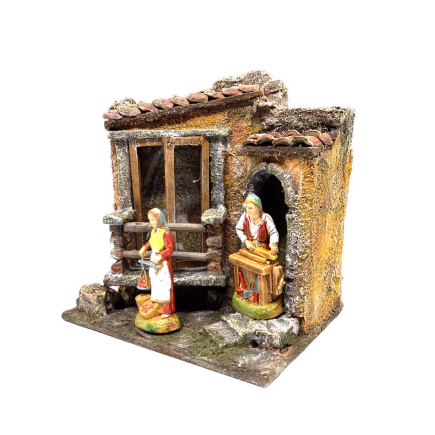 Casa per statuine presepe cm 6