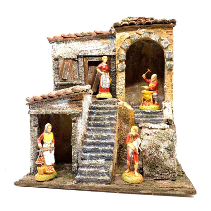 Casa per statuine presepe cm 6