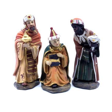 Re Magi per statuine presepe cm 11