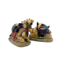 Gruppo 2 cammelli per statuine presepe cm 11