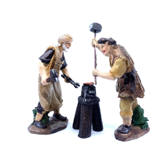 Gruppo Fabbro per statuine presepe cm 11