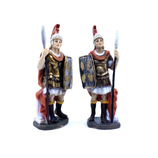 Coppia soldati per statuine presepe cm 11