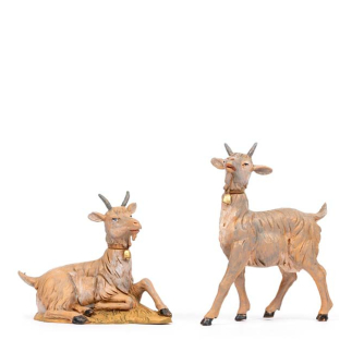 2 caprette assortite per cm 30 - Statue Fontanini