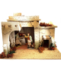 Osteria araba / Casa con forno palestinese per statuine presepe cm 10 e 12