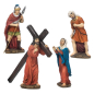 Salita al Monte Calvario di Gesù - Set 4 statue - Pasqua - Serie 12-13 cm