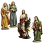 Ingresso a Gerusalemme - Set 4 statue - Pasqua - Serie cm 12-13 cm