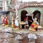 Presepe borgo con fontana per statuine 6 cm