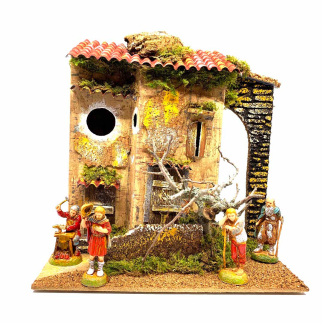 Casa / casolare di campagna per statuine presepe 6 cm 