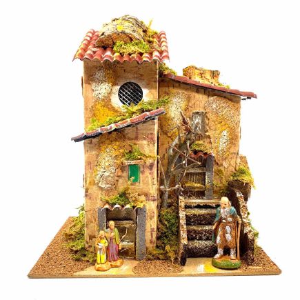 Casa / casolare di campagna per statuine presepe 3,5 - 6 cm 