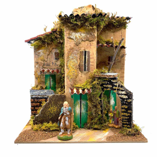 Casa / casolare di campagna per statuine presepe 6 e 3,5 cm 