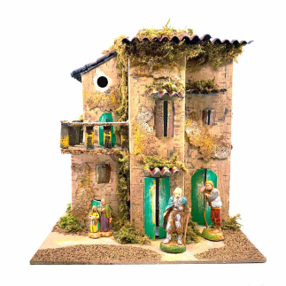 Casa / casolare di campagna per statuine presepe 6 e 3,5 cm 