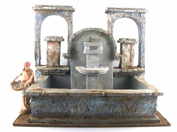 Fontana per presepi per statuine cm.10-12